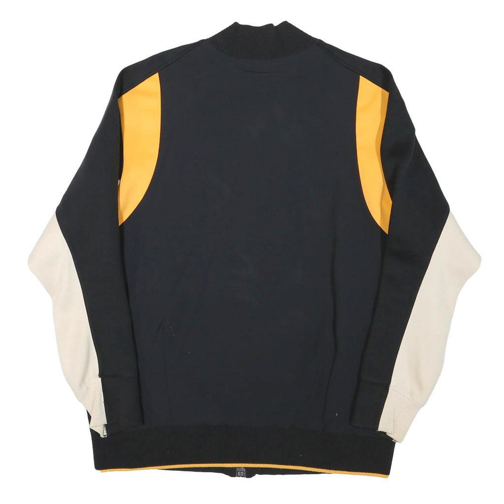 ADIDAS Mens Black & Cream Letterman Style Jacket M Polyester Blend Sportswear