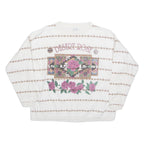DESERT ROSE Womens Sweatshirt Cream 90s L