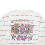 DESERT ROSE Womens Sweatshirt Cream 90s L