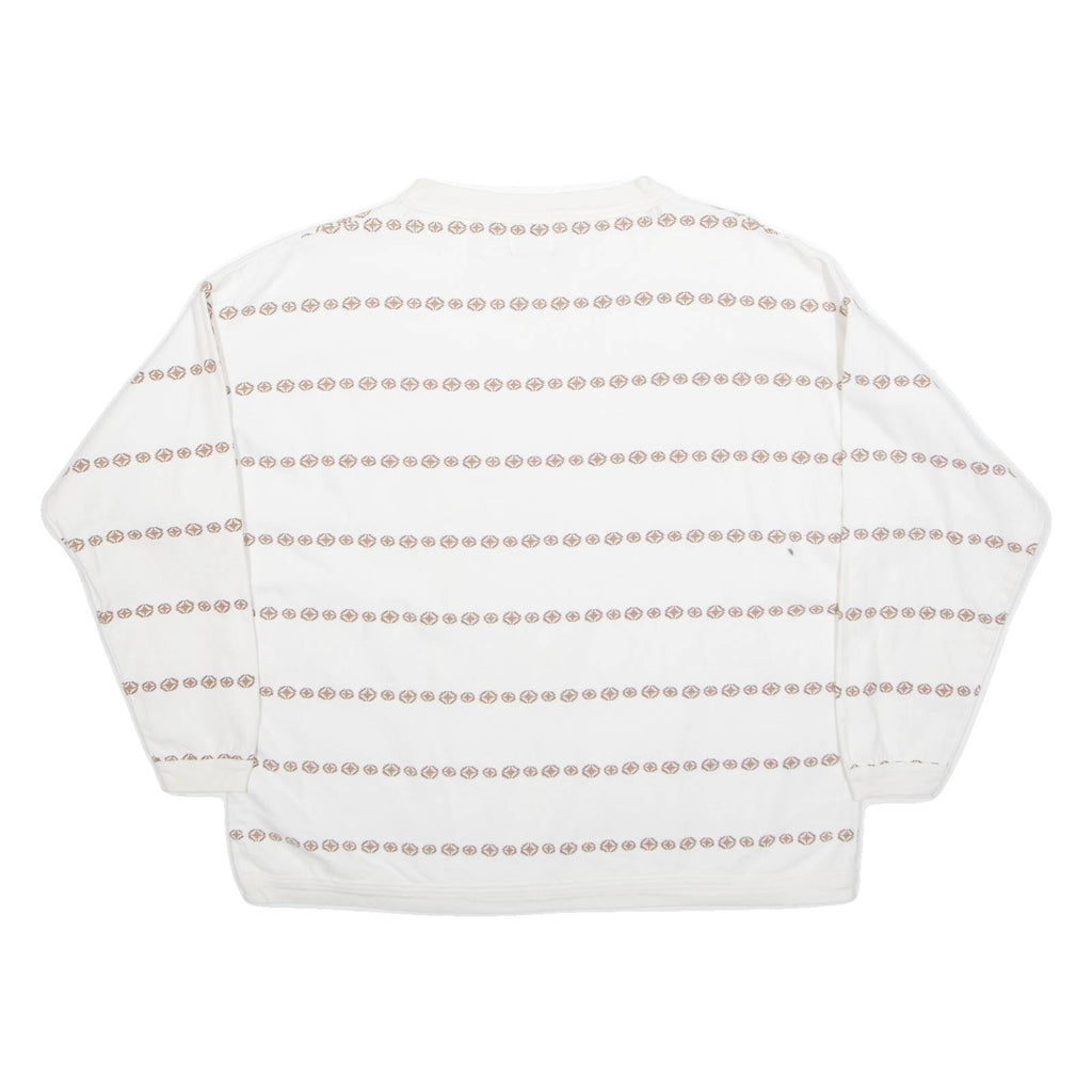DESERT ROSE Womens Sweatshirt Cream 90s L