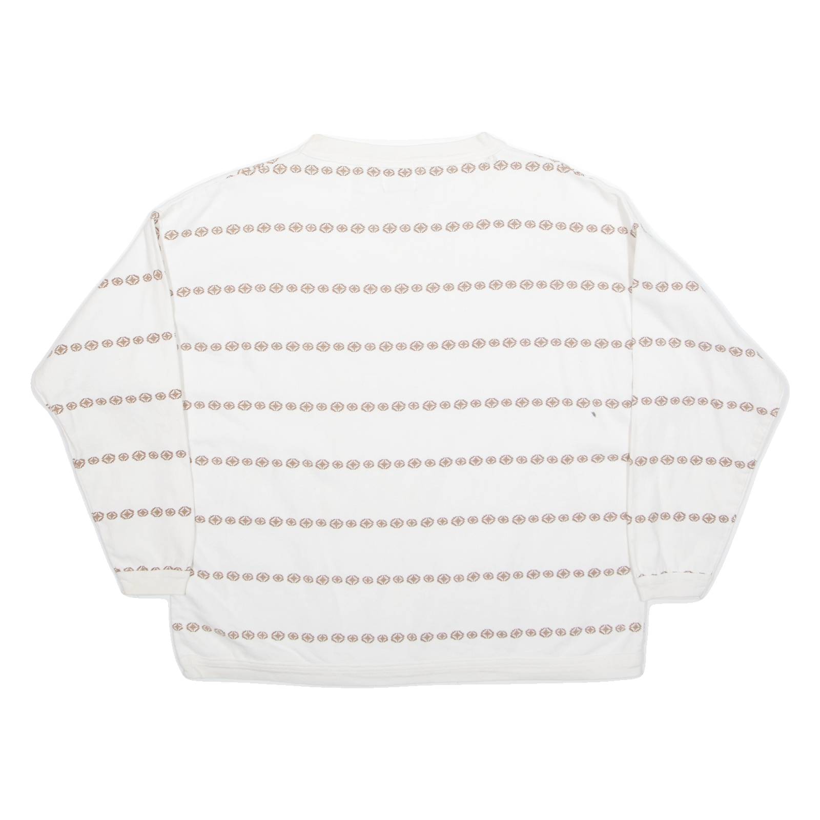 DESERT ROSE Womens Sweatshirt Cream 90s L