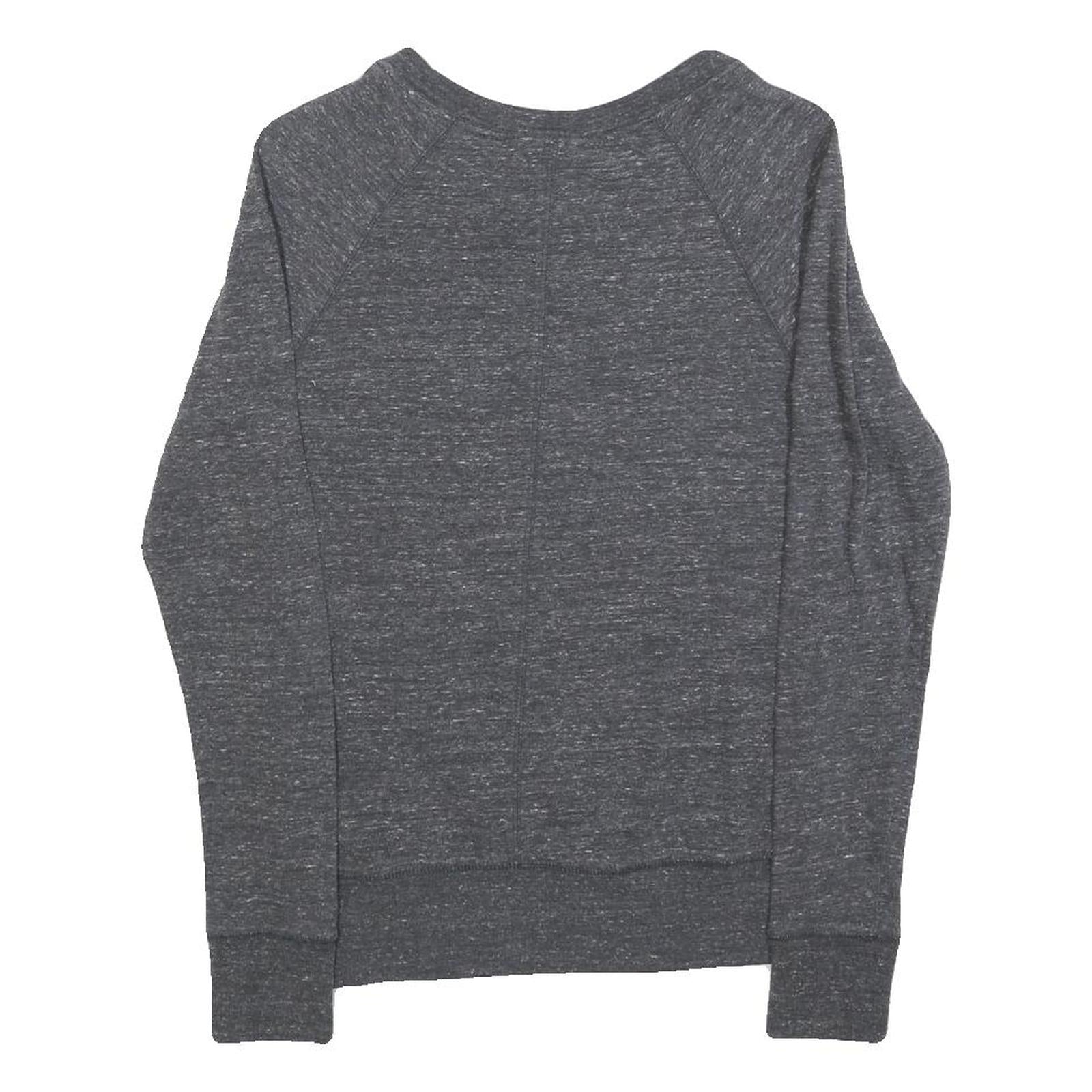 NIKE Mens Grey Sweatshirt Crew Neck XS Just Do It Logo Cotton Blend Pullover