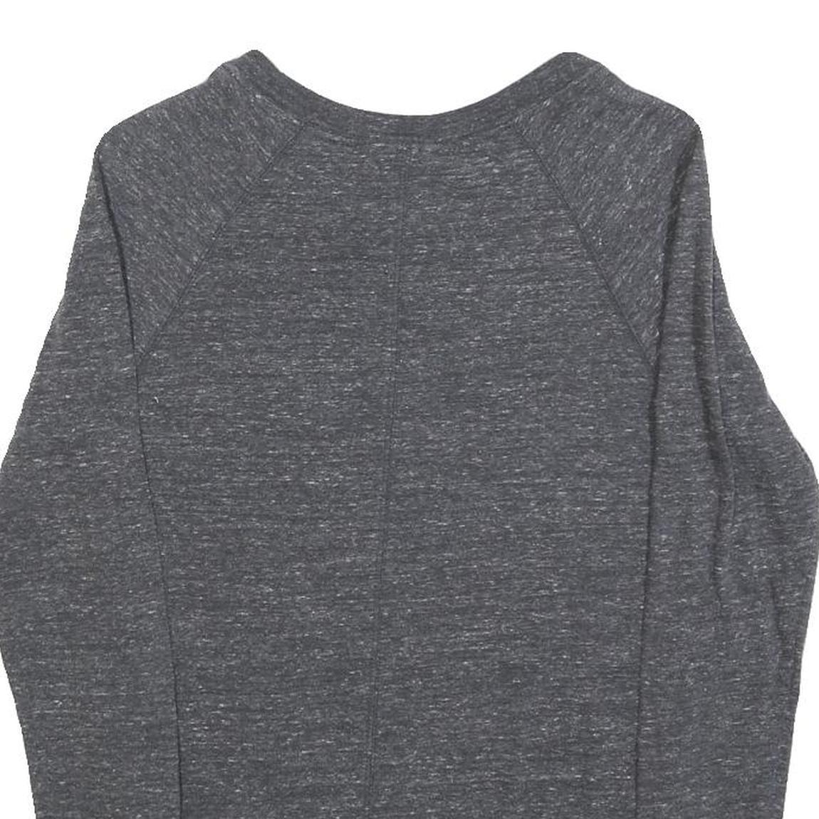 NIKE Mens Grey Sweatshirt Crew Neck XS Just Do It Logo Cotton Blend Pullover