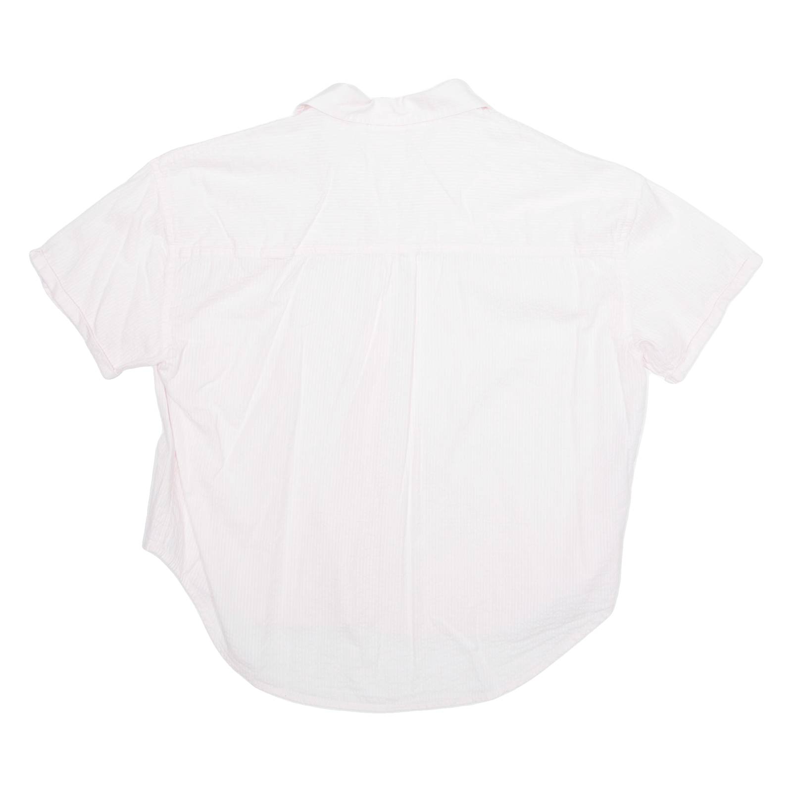 LEVI'S Womens Cropped Shirt Pink Collared S