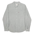 LEVI'S Mens Grey Cotton Shirt M Classic Button-Down Long Sleeve Casual