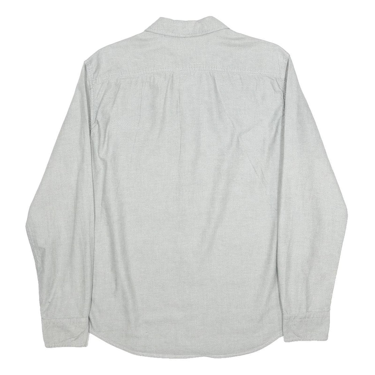 LEVI'S Mens Grey Cotton Shirt M Classic Button-Down Long Sleeve Casual