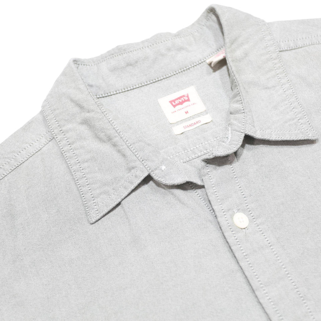 LEVI'S Mens Grey Cotton Shirt M Classic Button-Down Long Sleeve Casual