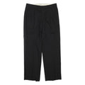SCHLIDT Mens Polyester Blend Black Regular Fit Straight Leg Trousers W34 L42