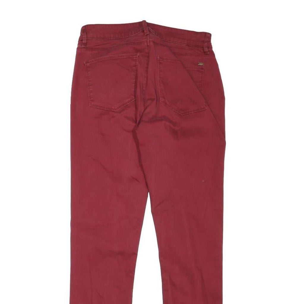 TOMMY HILFIGER Mens Regular Fit Red Skinny Denim W28 L29 Zip Cotton Blend Jeans