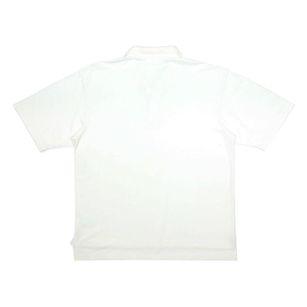 ADIDAS Mens White Polo Shirt L Classic Cotton Blend Short Sleeve Plain
