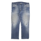 DICKIES Mens Blue Regular Fit Straight Denim Light Wash W40 L32 Workwear Jeans