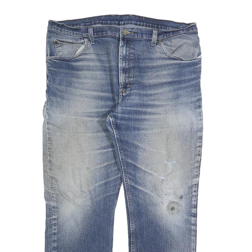 DICKIES Mens Blue Regular Fit Straight Denim Light Wash W40 L32 Workwear Jeans