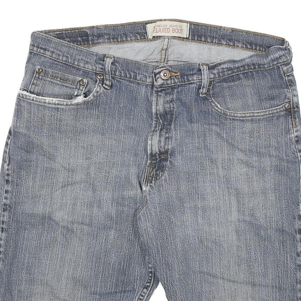 WRANGLER Mens Denim Blue Casual Shorts XL W36 Relaxed Fit Cotton Blend