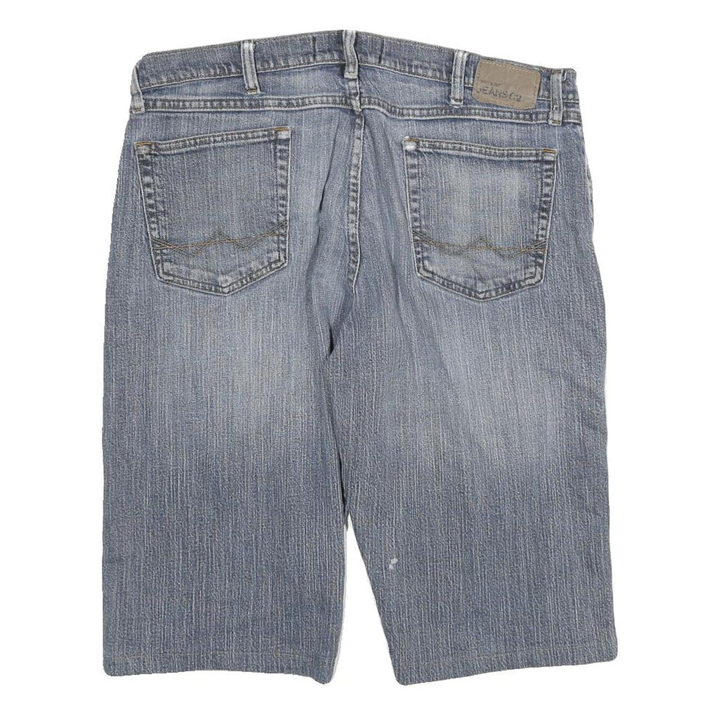 WRANGLER Mens Denim Blue Casual Shorts XL W36 Relaxed Fit Cotton Blend