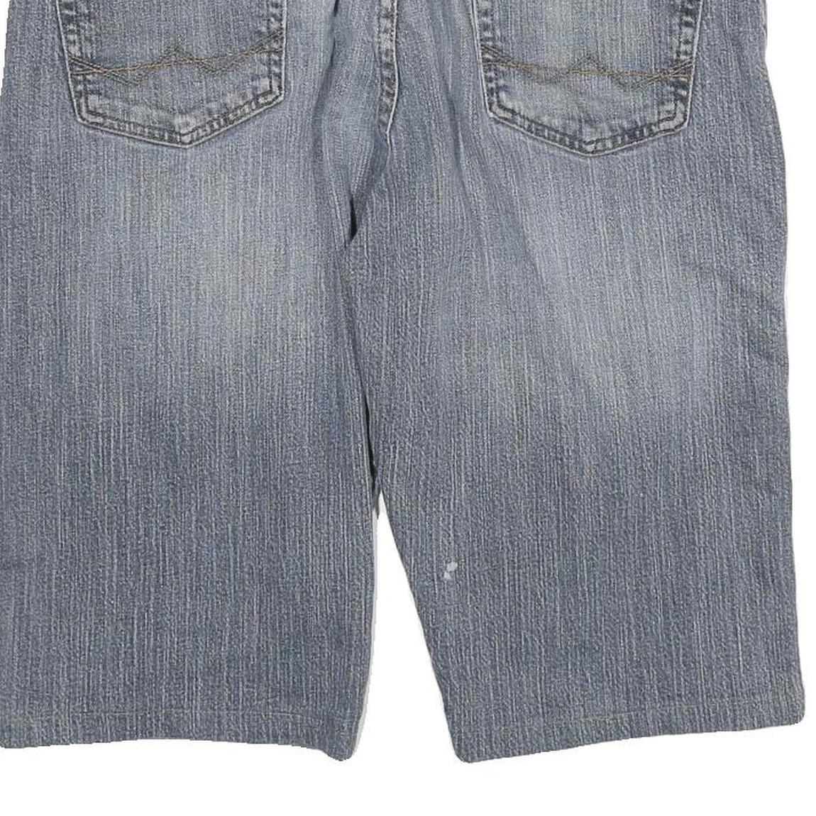 WRANGLER Mens Denim Blue Casual Shorts XL W36 Relaxed Fit Cotton Blend