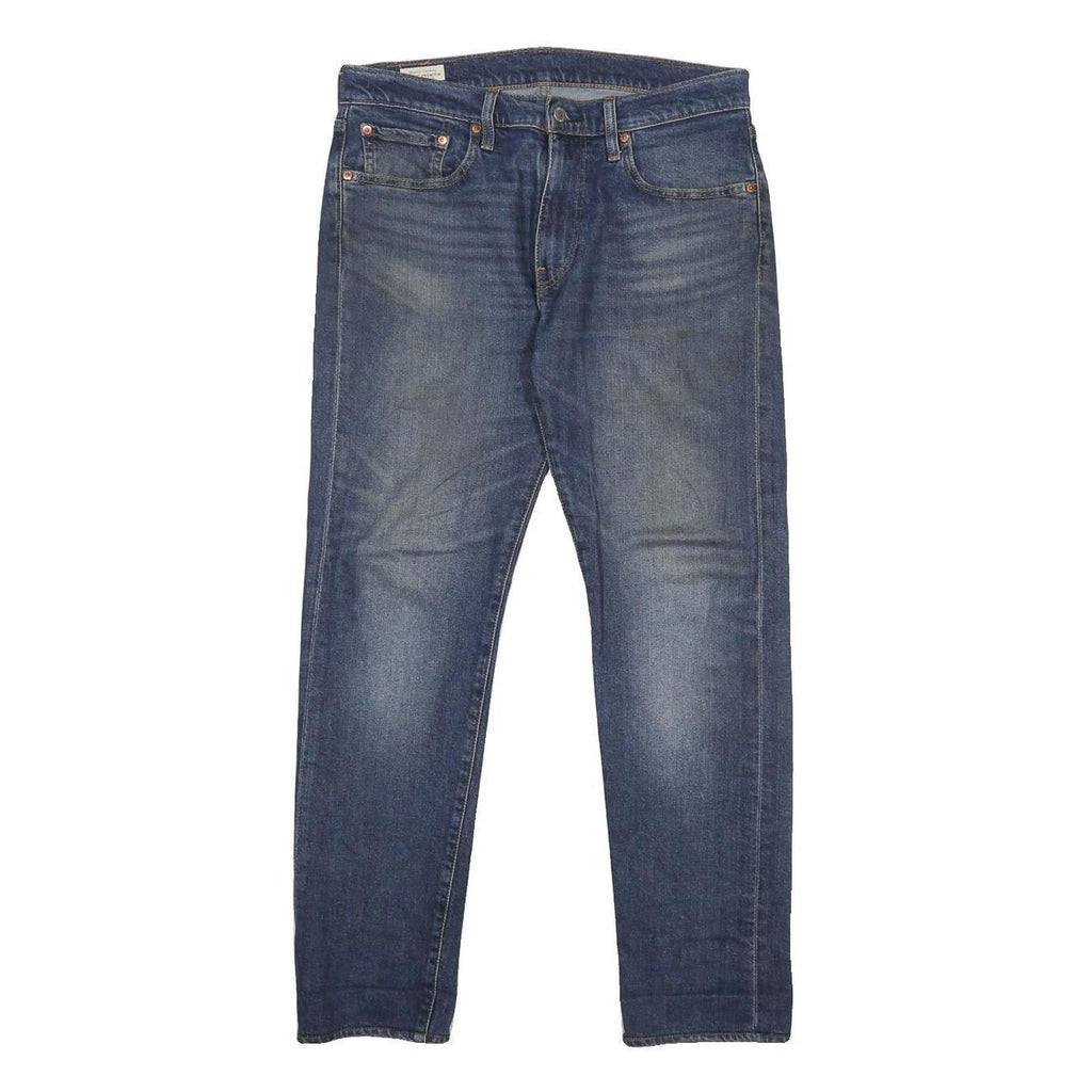 LEVI'S 502 BIG E Mens Slim Blue Denim Medium W32 L29 Jeans Zip Closure