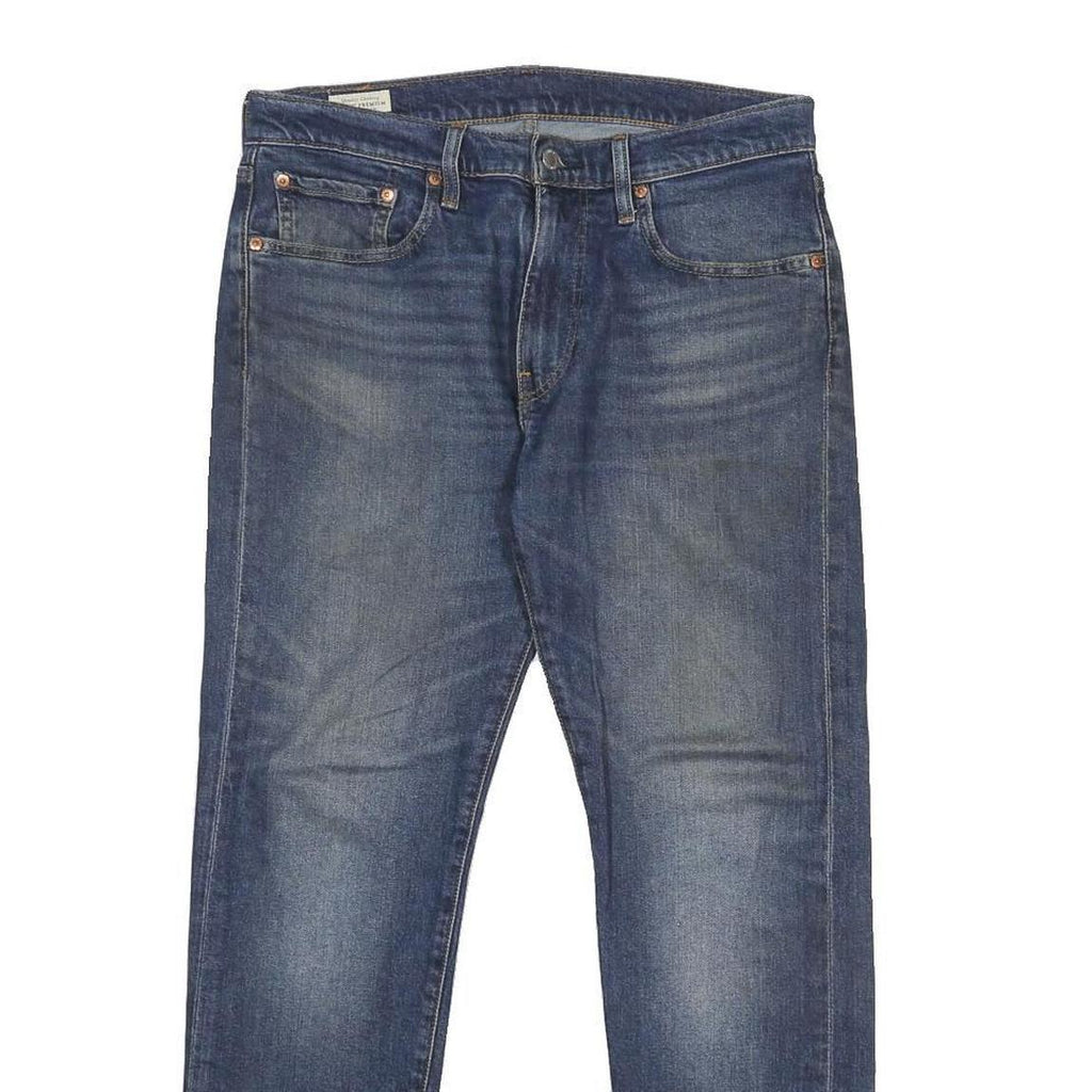 LEVI'S 502 BIG E Mens Slim Blue Denim Medium W32 L29 Jeans Zip Closure