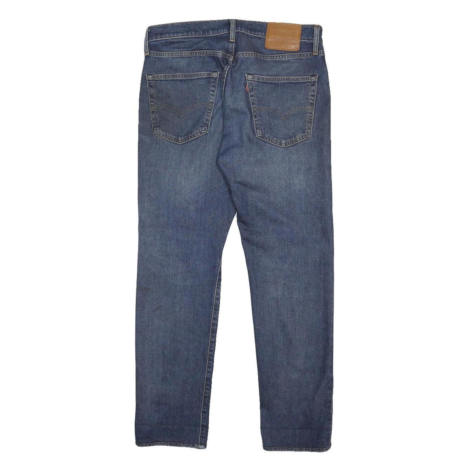 LEVI'S 502 BIG E Mens Slim Blue Denim Medium W32 L29 Jeans Zip Closure