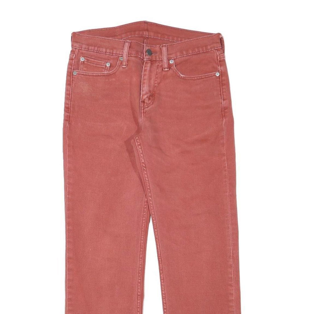 LEVI'S 514 Slim Mens Jeans Red Regular Slim Denim Medium W29 L30 Classic Fit