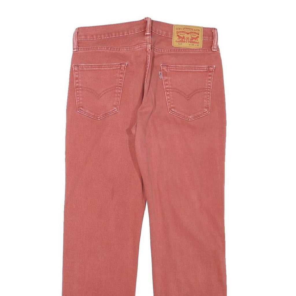 LEVI'S 514 Slim Mens Jeans Red Regular Slim Denim Medium W29 L30 Classic Fit