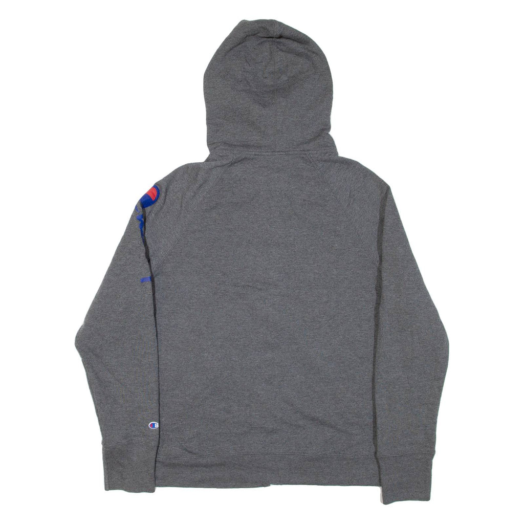CHAMPION Womens Grey Hoodie Full Zip L