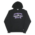 CHAMPION Mens Black College Park Track Field Pullover Hoodie L