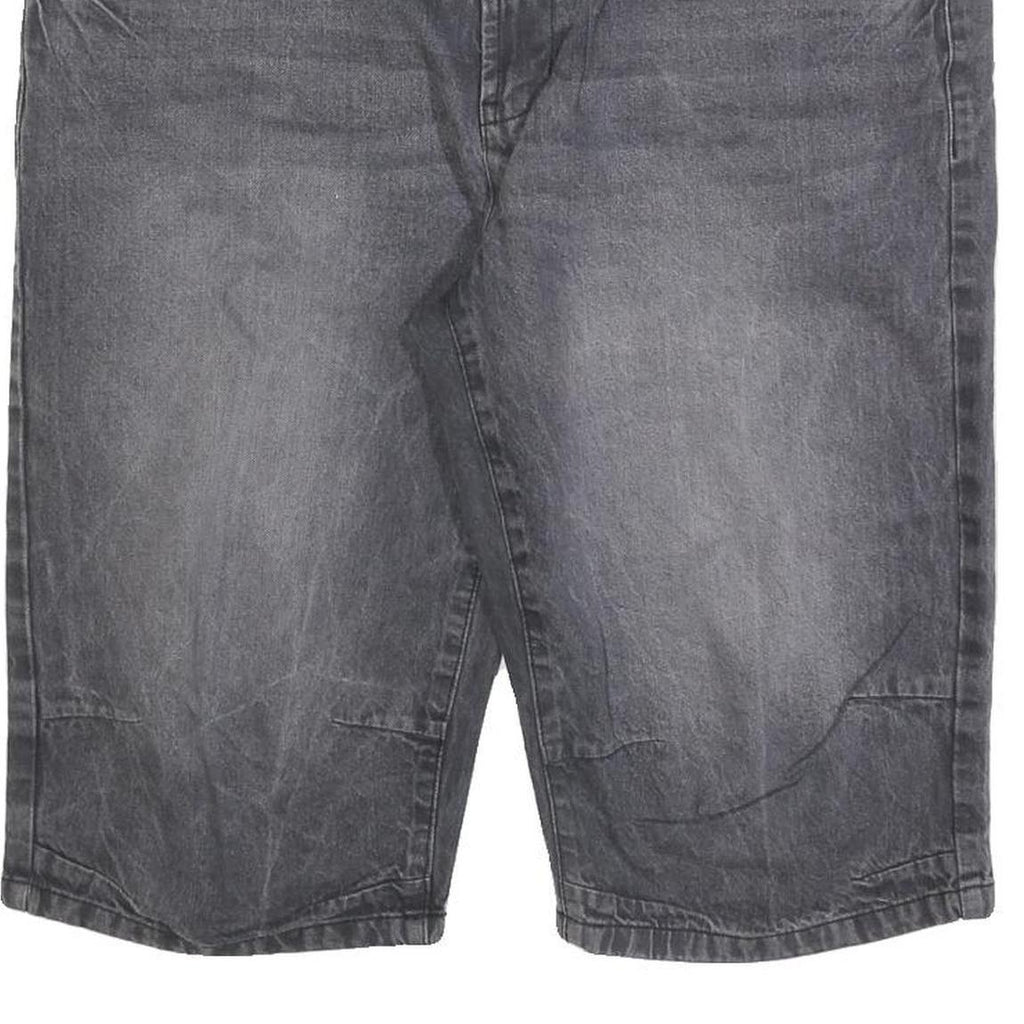 LIVERGY Mens Shorts Black Modern Straight 2XL W40 Cotton Blend Casual