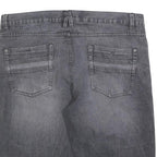 LIVERGY Mens Shorts Black Modern Straight 2XL W40 Cotton Blend Casual