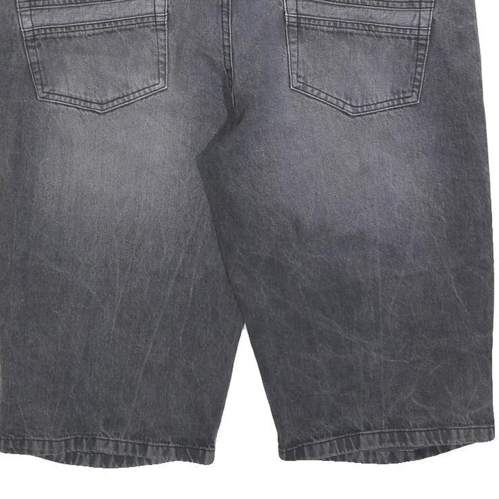 LIVERGY Mens Shorts Black Modern Straight 2XL W40 Cotton Blend Casual