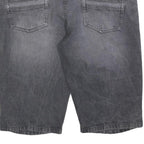 LIVERGY Mens Shorts Black Modern Straight 2XL W40 Cotton Blend Casual