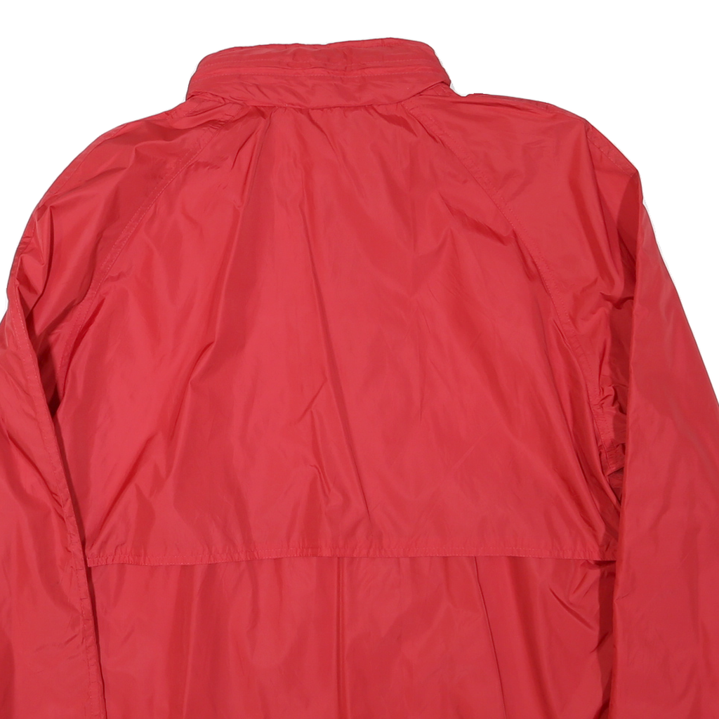WOOLRICH Mens Red Zip Jacket L Polyester Blend Plain Lightweight Casual