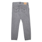 LEVI'S 501CT Womens Jeans Grey Slim Straight Denim Medium W31 L28 Button Closure