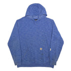 CARHARTT Mens Blue Hoodie 2XL Cotton Blend Pullover Hooded Sweatshirt