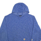 CARHARTT Mens Blue Hoodie 2XL Cotton Blend Pullover Hooded Sweatshirt