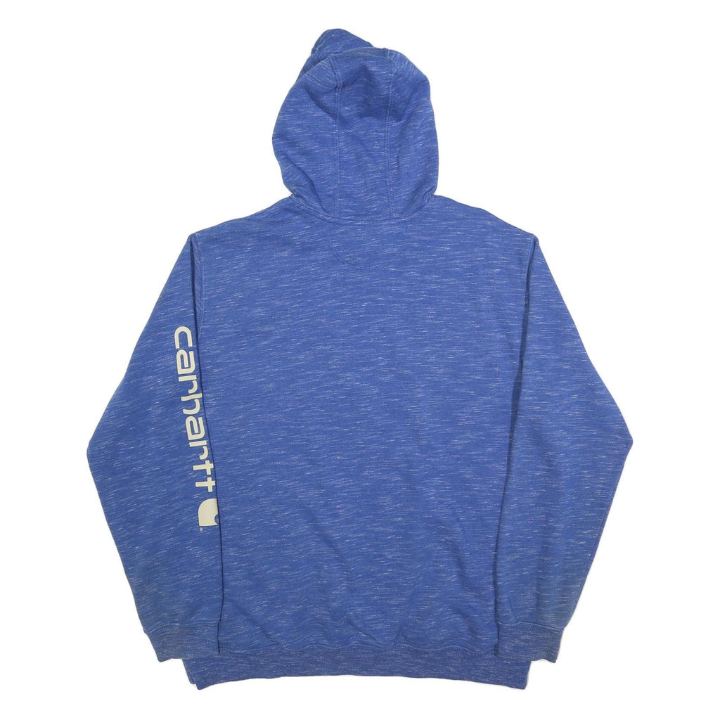 CARHARTT Mens Blue Hoodie 2XL Cotton Blend Pullover Hooded Sweatshirt