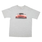 CHASE AUTHENTICS Mens Grey Dale Earnhardt Jr Graphic T-Shirt L Crew Neck Short