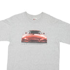 CHASE AUTHENTICS Mens Grey Dale Earnhardt Jr Graphic T-Shirt L Crew Neck Short