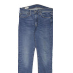 LEVI'S Mens Slim Blue Denim Light Zip Jeans W30 L30 Classic Fit Casual