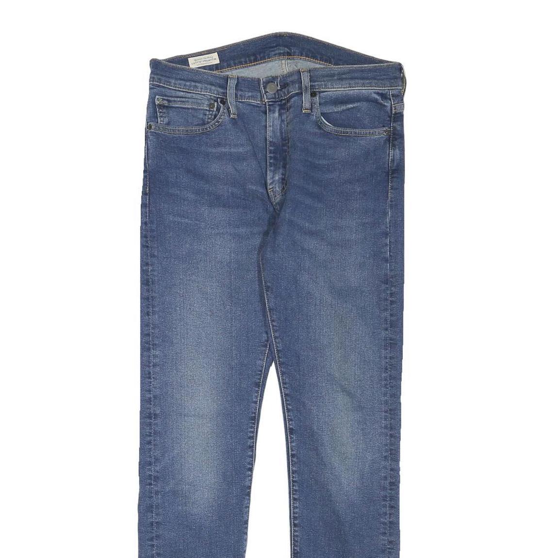 LEVI'S Mens Slim Blue Denim Light Zip Jeans W30 L30 Classic Fit Casual