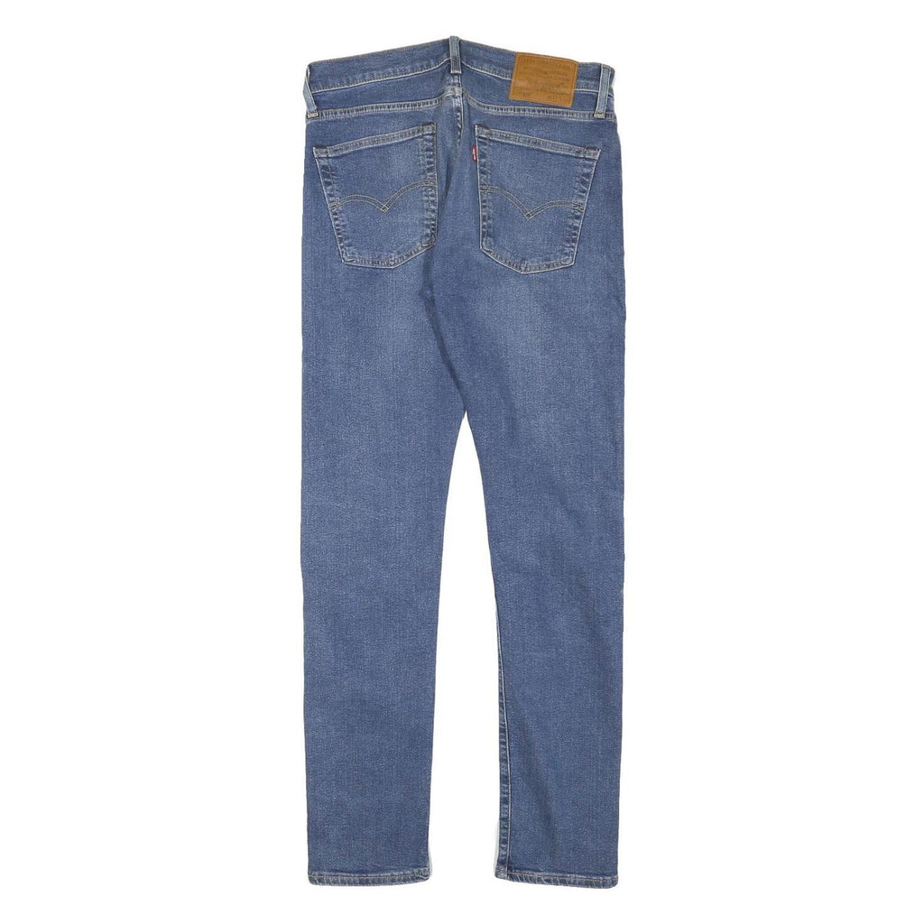 LEVI'S Mens Slim Blue Denim Light Zip Jeans W30 L30 Classic Fit Casual