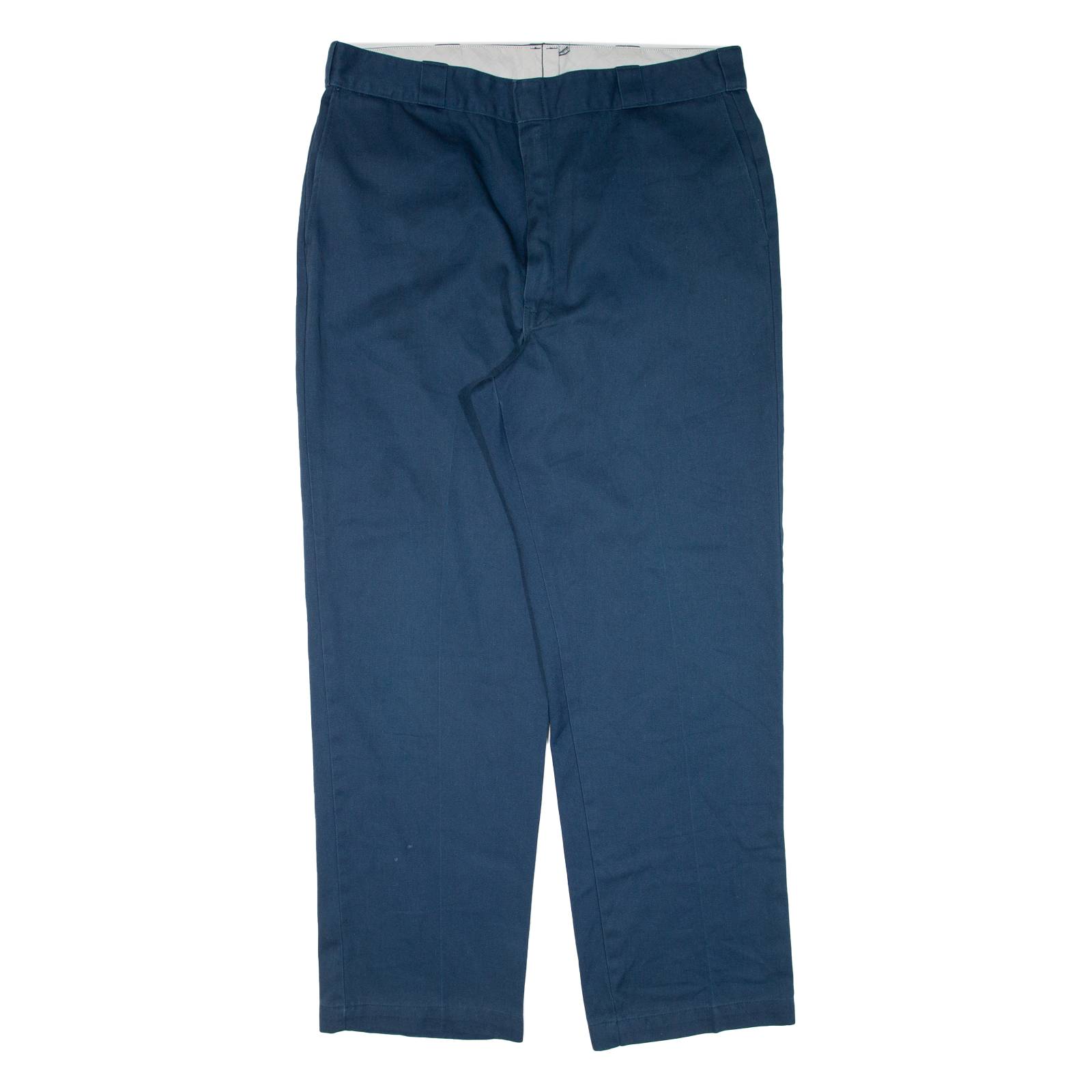 DICKIES Workwear Mens Trousers Blue Regular Straight W38 L30