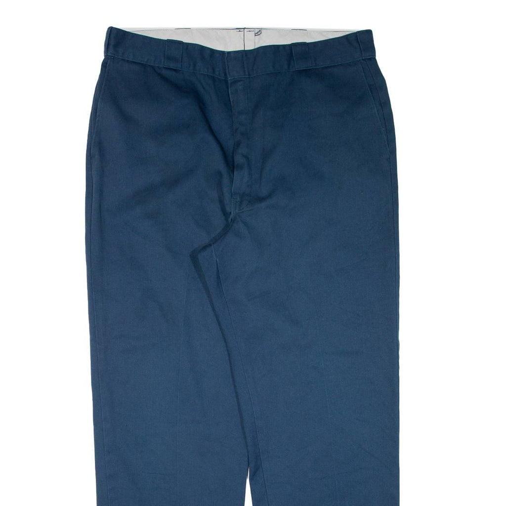 DICKIES Workwear Mens Trousers Blue Regular Straight W38 L30