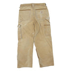 CARHARTT Mens Regular Fit Workwear Jeans Beige Brown Cotton Blend W28 L26