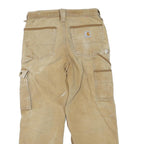CARHARTT Mens Regular Fit Workwear Jeans Beige Brown Cotton Blend W28 L26