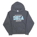 JERZEES Mens Grey Beavercreek DECA Senior Hoodie M Cotton Blend Drawstring