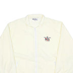 HOLLAND AMERICAL LINE Mens Cream XL Polyester Jacket Button Plain Lightweight