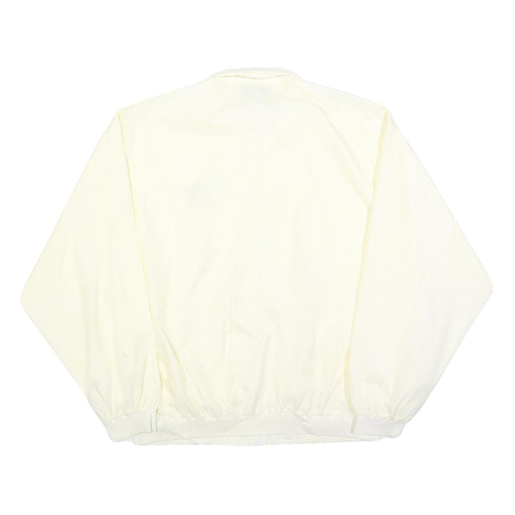 HOLLAND AMERICAL LINE Mens Cream XL Polyester Jacket Button Plain Lightweight