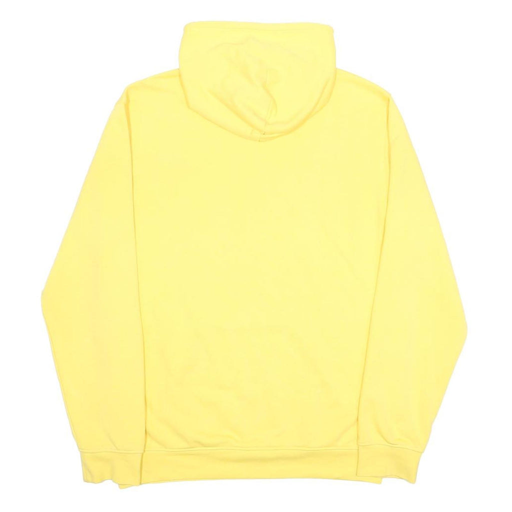 CHAMPION Mens Yellow Hoodie M Cotton Blend Casual Pullover Sweatshirt
