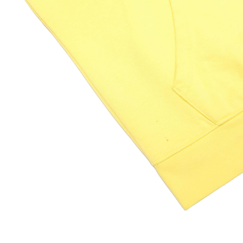 CHAMPION Mens Yellow Hoodie M Cotton Blend Casual Pullover Sweatshirt