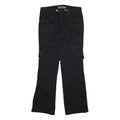 DICKIES Mens Black Cotton Blend Regular Fit Straight Leg Trousers W32 L31